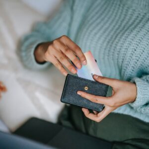credit card in wallet